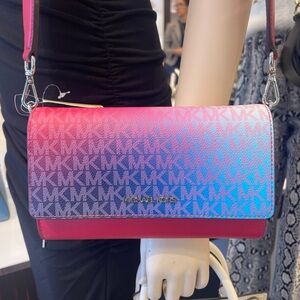 MICHAEL KORS Jet Set Large Ombré Signature Logo Crossbody Bag
Dark Raspberry